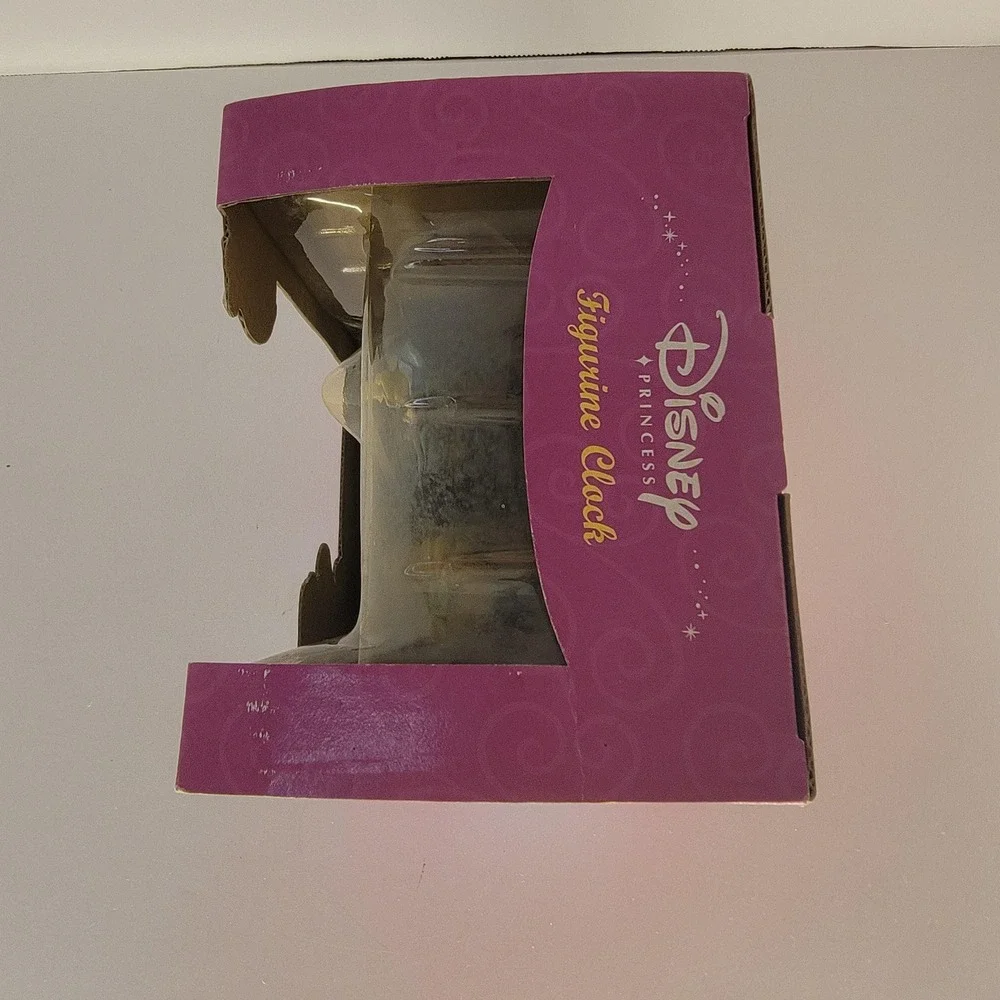 Disney Princess Cinderella Figurine Clock Blue Dress Castle Scene Boxed CC0006